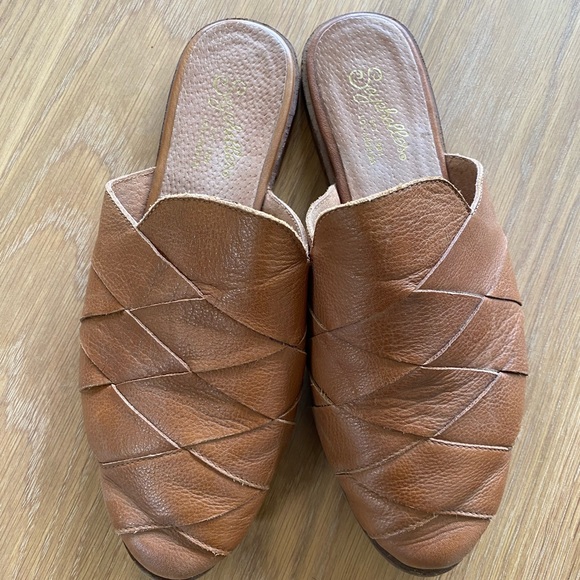 Seychelles Woven Leather Mules - Size 7 - Picture 2 of 5
